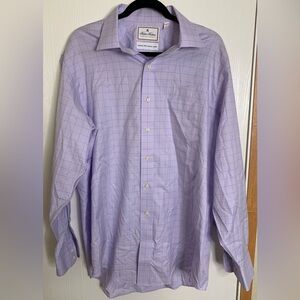 Brooks Brothers Madison Fit Supima Cotton Square Plaid Dress Shirt 17/35 Mens